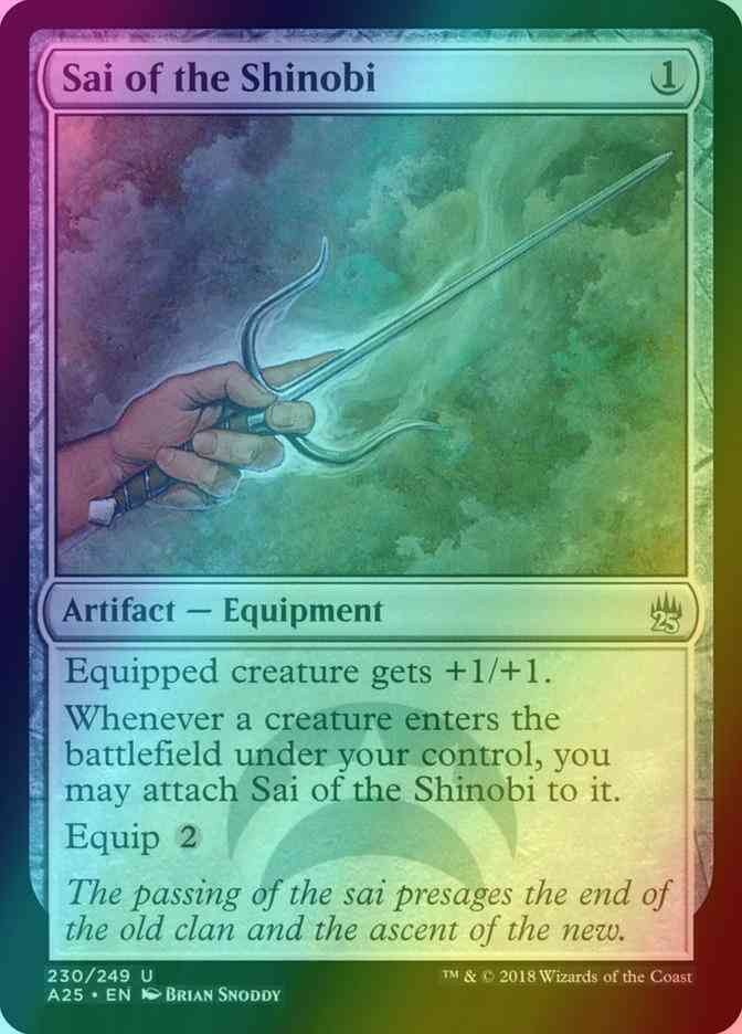 Sai of the Shinobi [230] [Masters 25] [Foil]