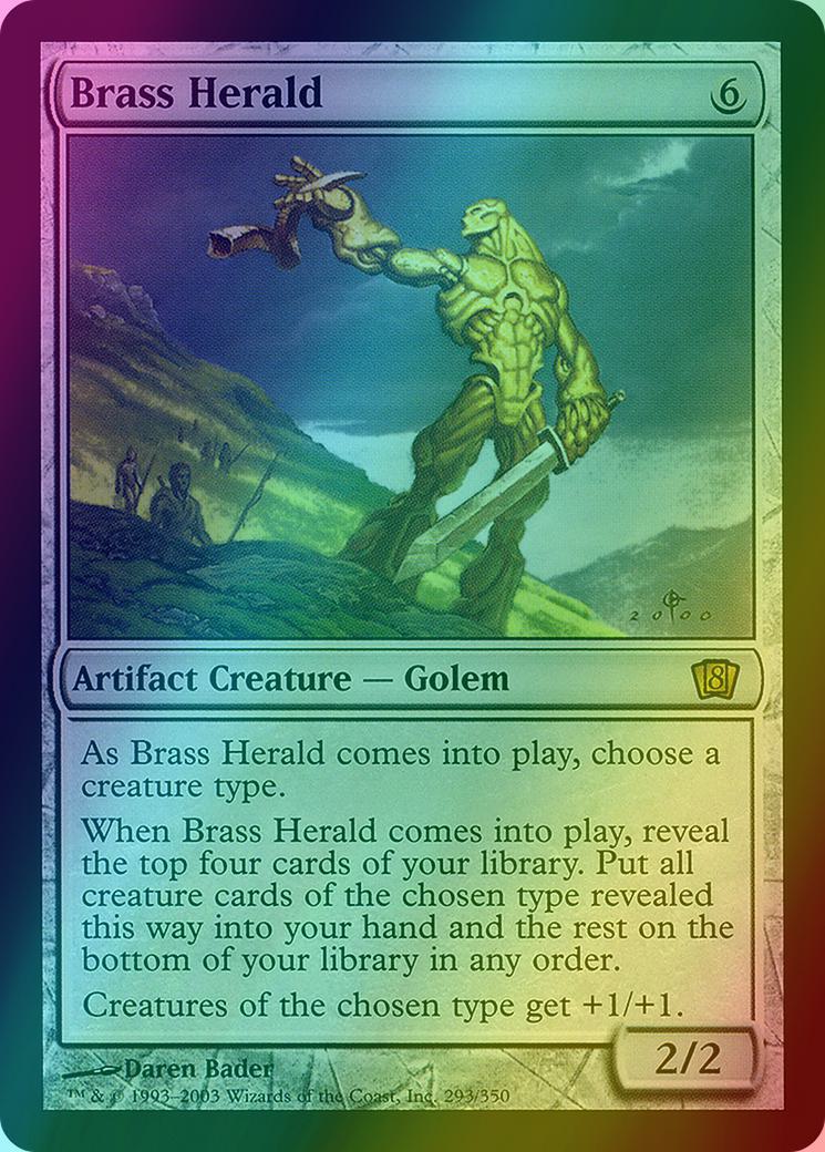 Brass Herald [293x] [Eighth Edition] [Foil]