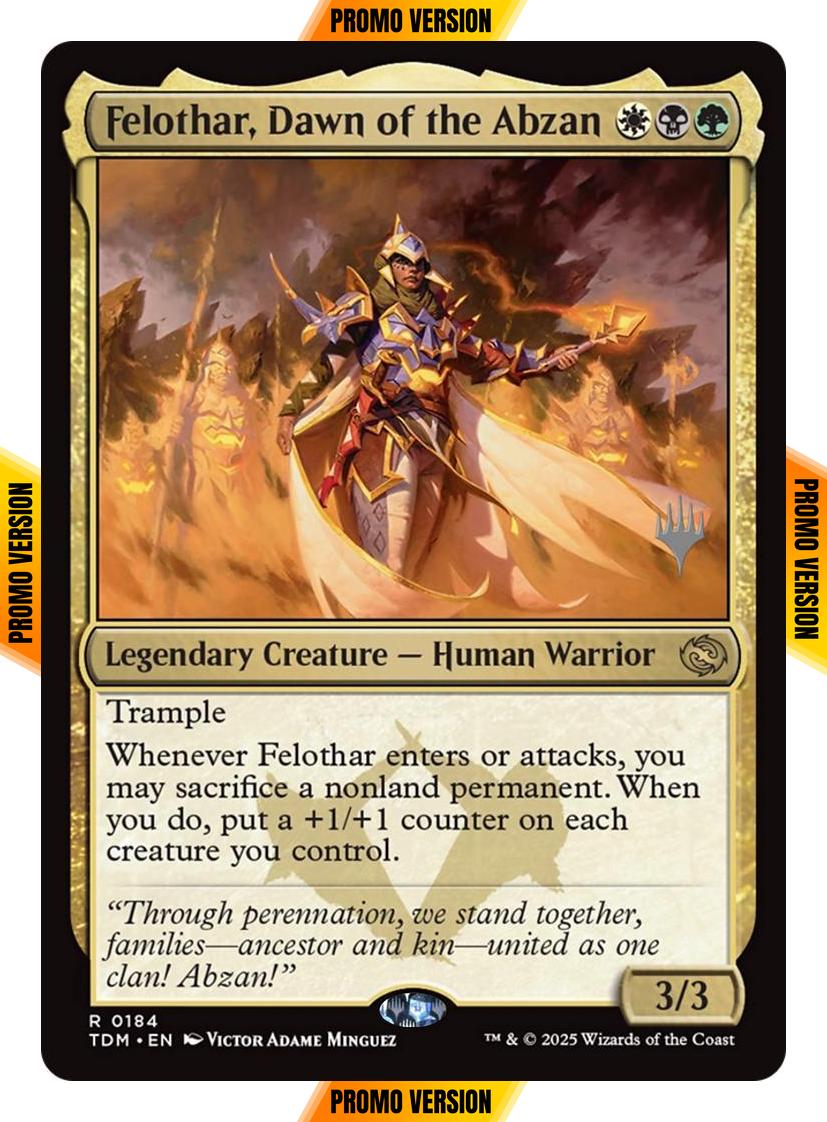 Felothar, Dawn of the Abzan [184p] [Promo Pack] [Tarkir: Dragonstorm: Promos] [Non-Foil]
