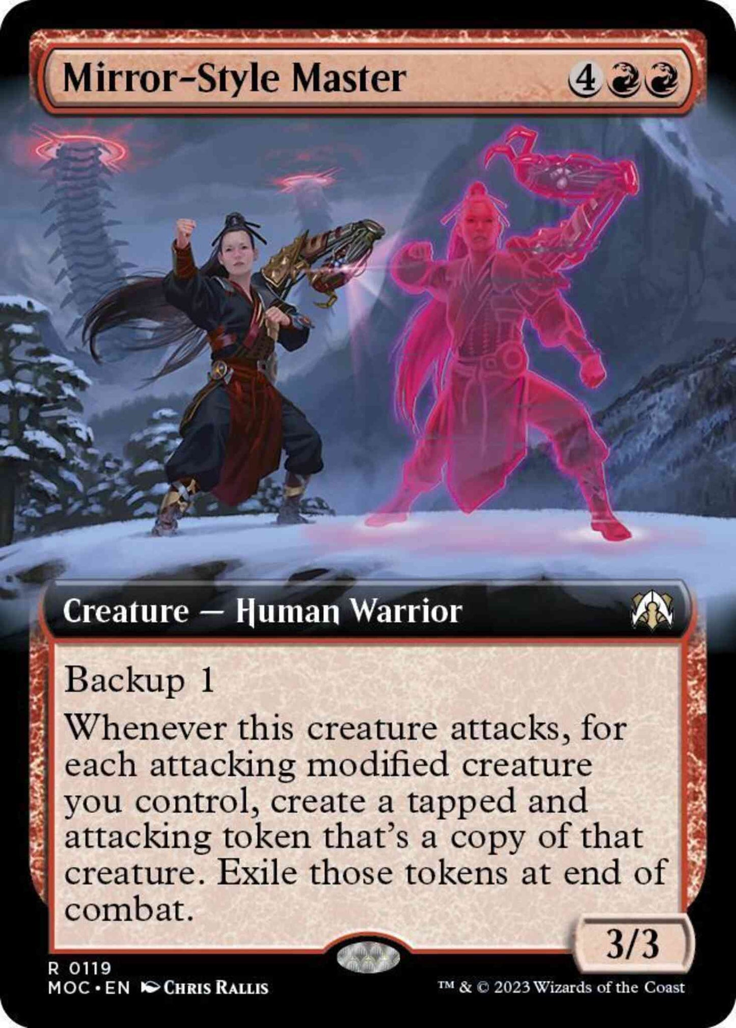 Mirror-Style Master [119] [Extended Art] [March of the Machine: Commander] [Non-Foil]