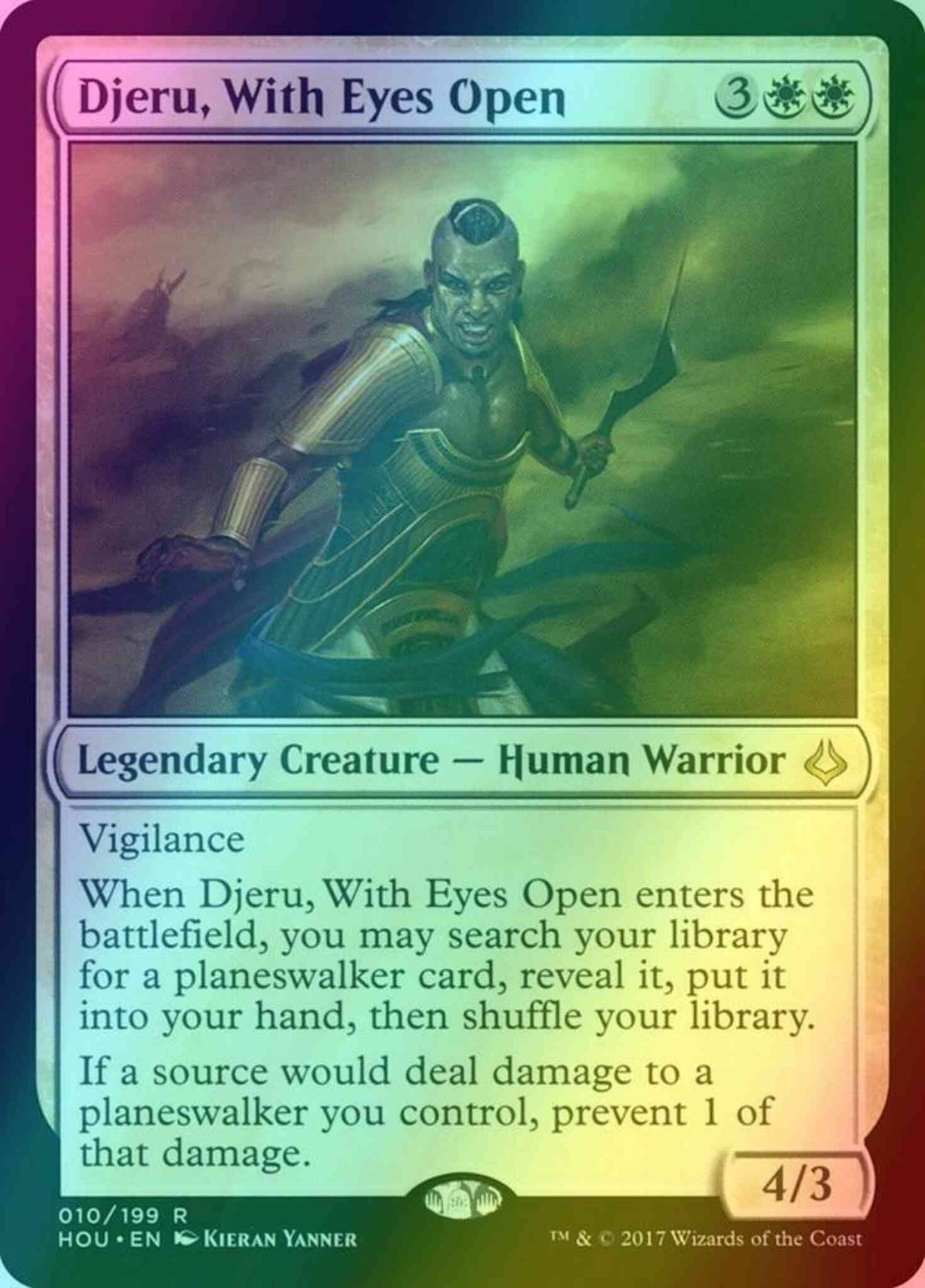 Djeru, With Eyes Open [10] [Hour of Devastation] [Foil]