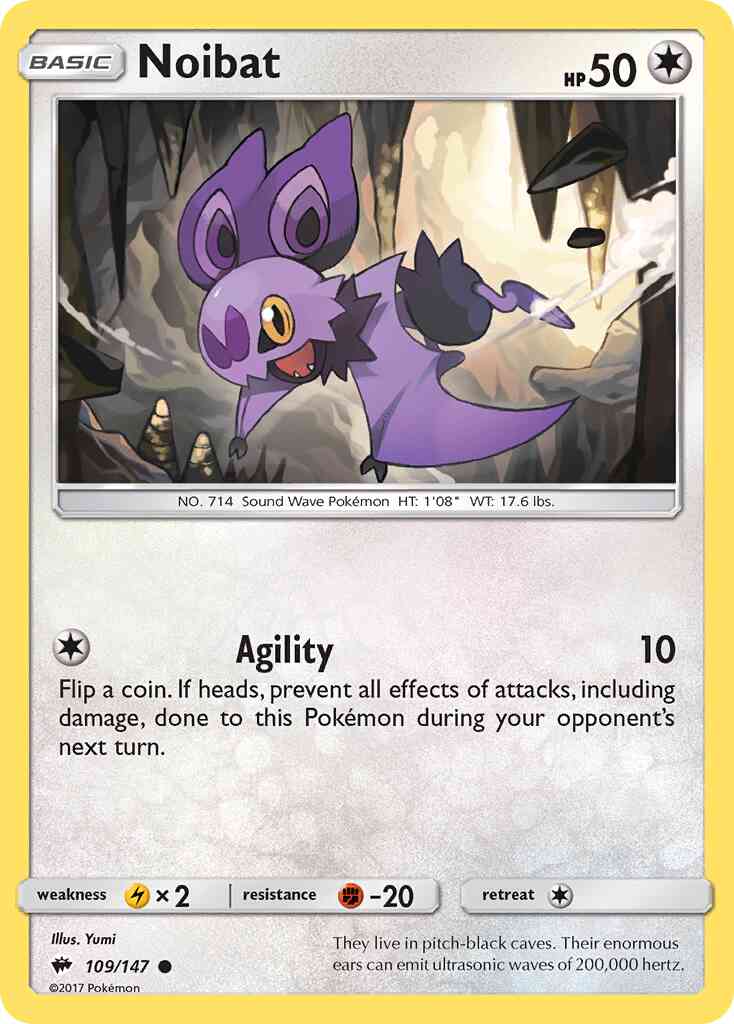 Noibat - 109/147 - Common [sm3-109] [Reverse Holo]