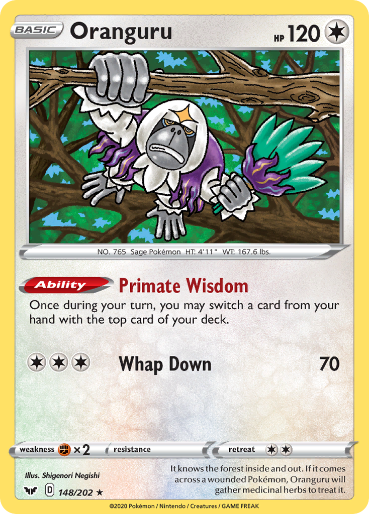 Oranguru - 148/202 - Theme Deck Exclusive [swsh1msp-148] [Non-Holo]