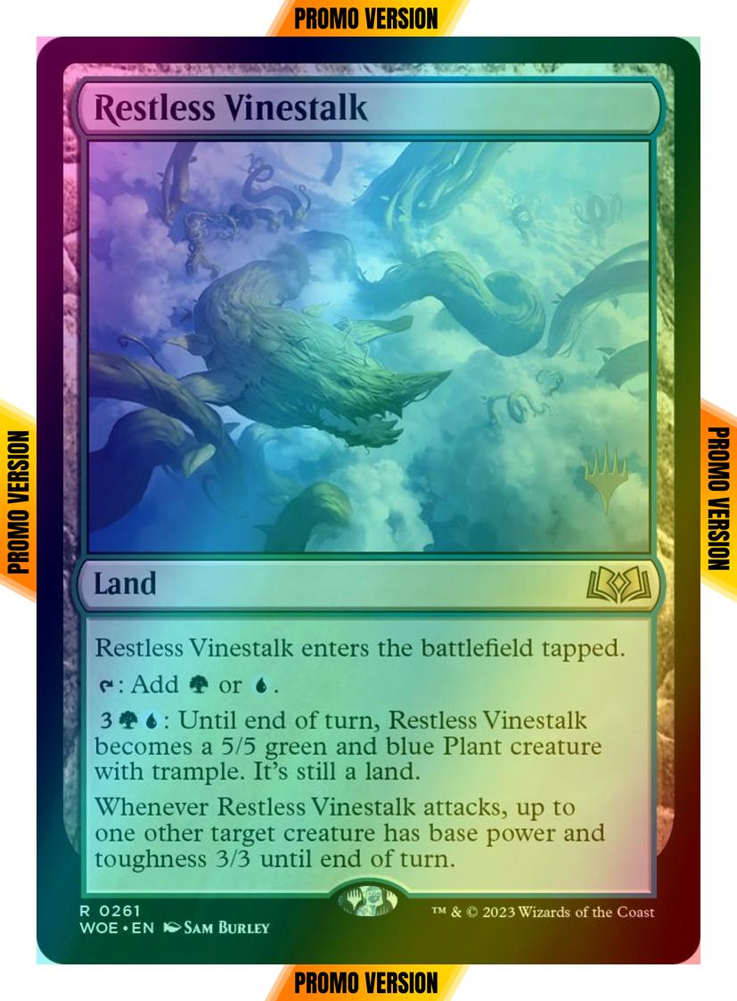 Restless Vinestalk [261p] [Promo Pack] [Wilds of Eldraine: Promos] [Foil]