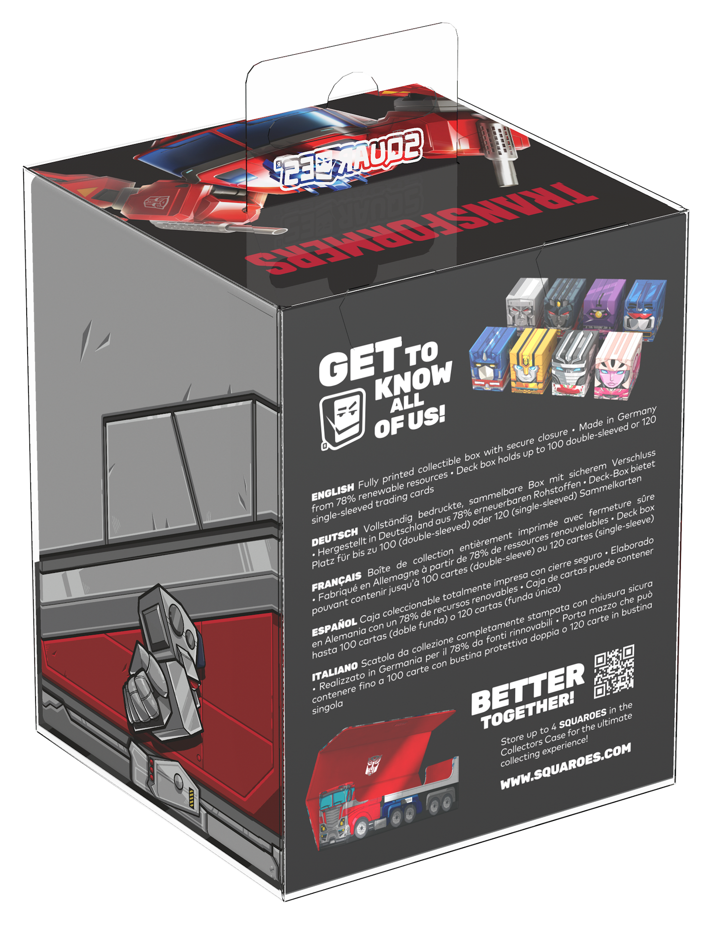 Ultimate Guard Squaroes Deck Box - 100 - Transformers - Megatron