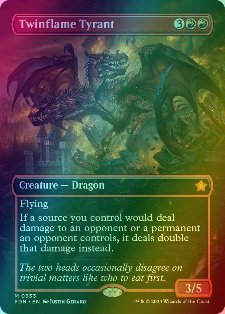 Twinflame Tyrant [333] [Borderless] [Foundations] [Foil]