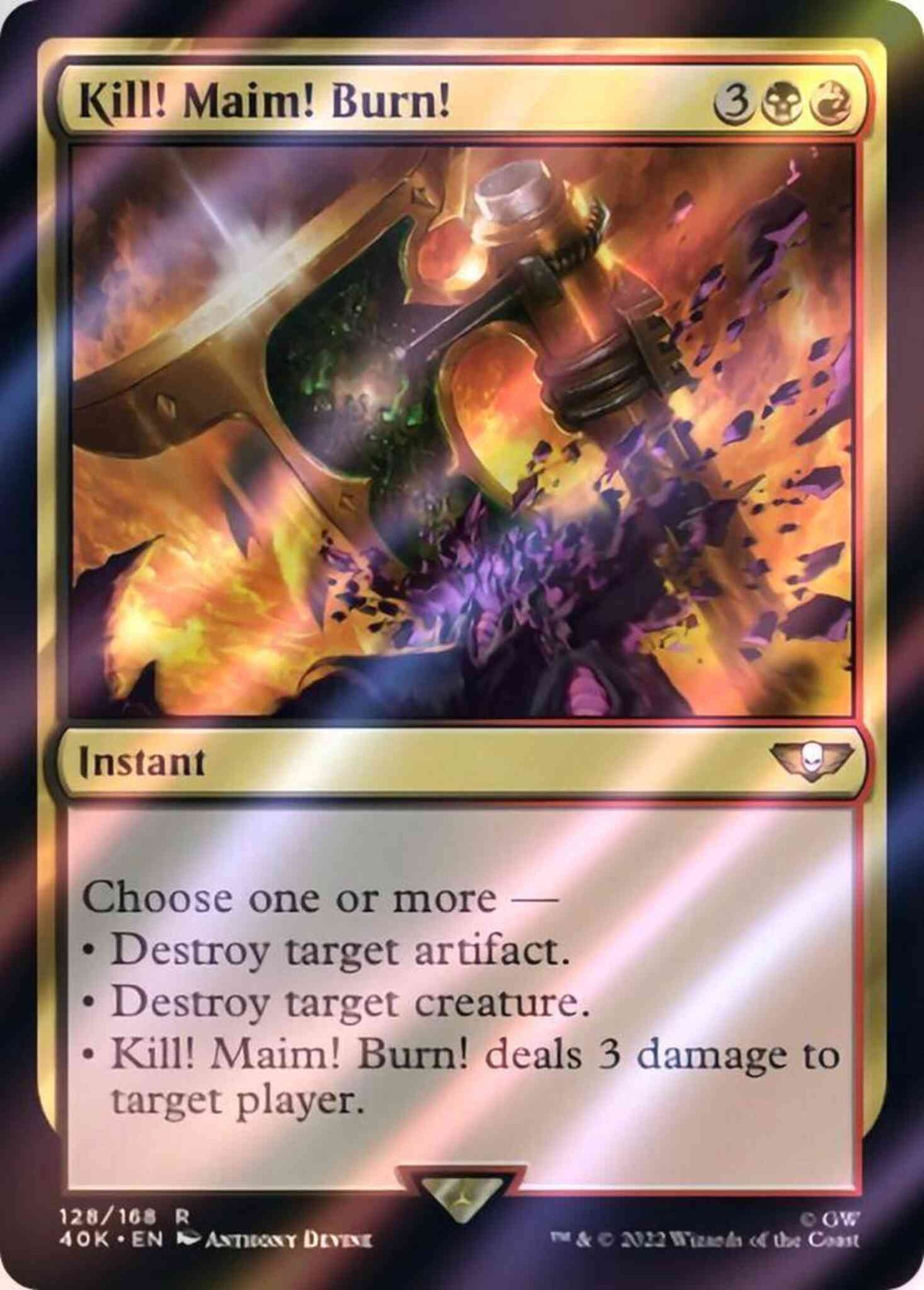 Kill! Maim! Burn! [128] [Universes Beyond: Warhammer 40,000] [Surge Foil]