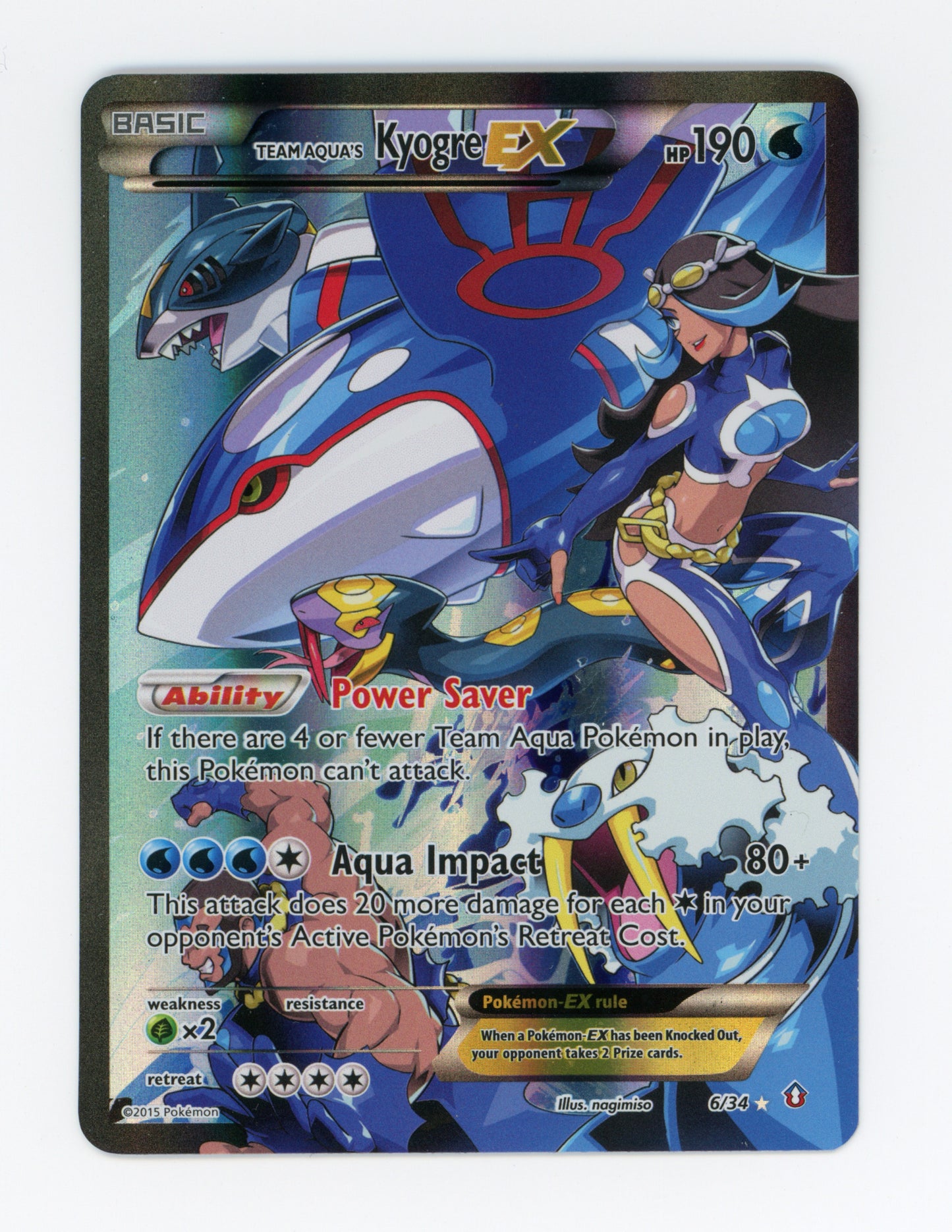 Team Aqua's Kyogre-ex — Rare Holo EX — ID 18226