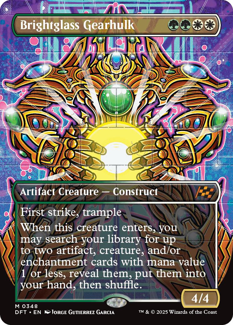 Brightglass Gearhulk [348] [Borderless] [Graffiti] [Aetherdrift] [Non-Foil]