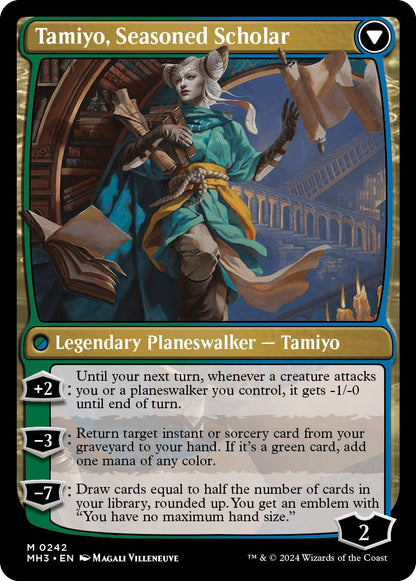 Tamiyo, Inquisitive Student // Tamiyo, Seasoned Scholar [242] [Modern Horizons 3] [Foil]