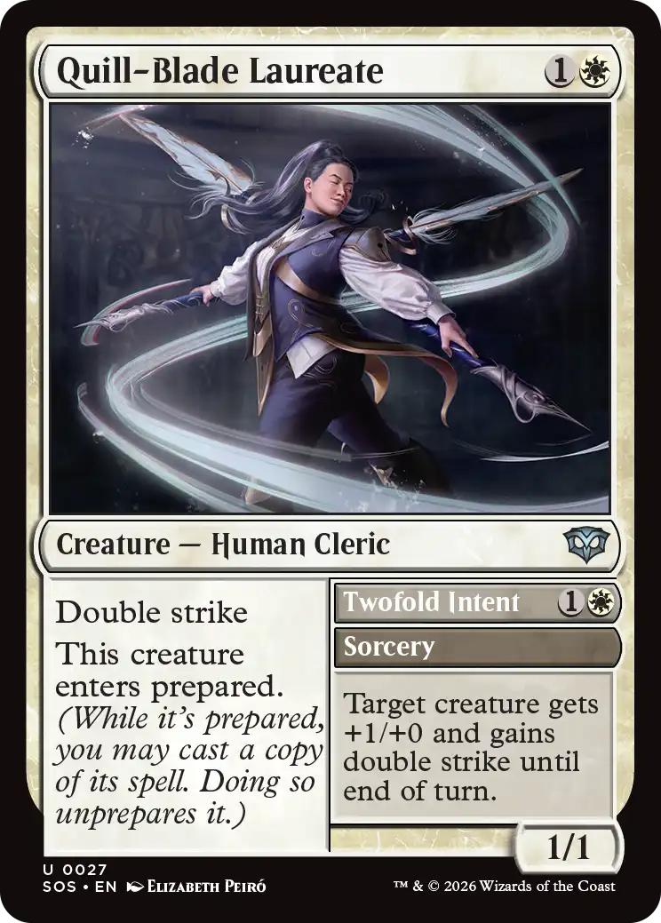 Quill-Blade Laureate // Twofold Intent [27] [Secrets of Strixhaven] [Non-Foil]