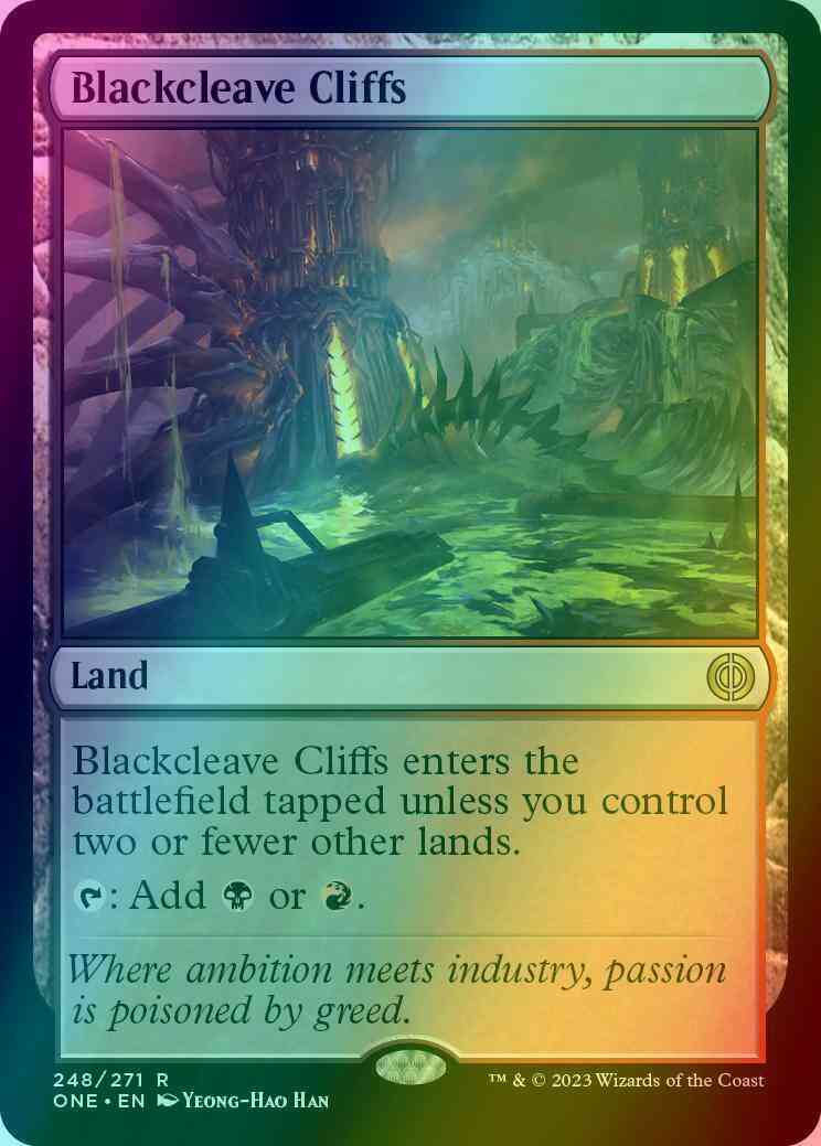 Blackcleave Cliffs [248] [Phyrexia: All Will Be One] [Foil]