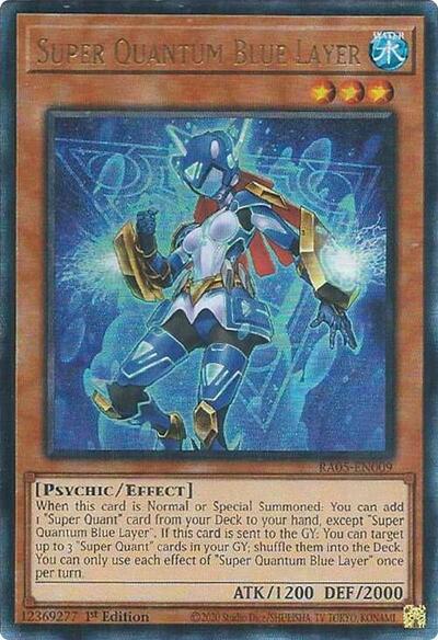 Super Quantum Blue Layer - RA05-EN009 - Ultimate Rare - 1st Edition