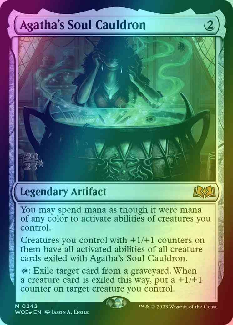 Agatha's Soul Cauldron [242s] [Prerelease] [Wilds of Eldraine: Promos] [Foil]