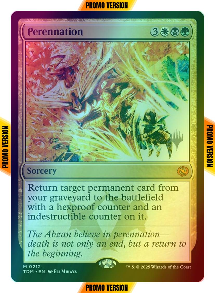 Perennation [212p] [Promo Pack] [Tarkir: Dragonstorm: Promos] [Foil]
