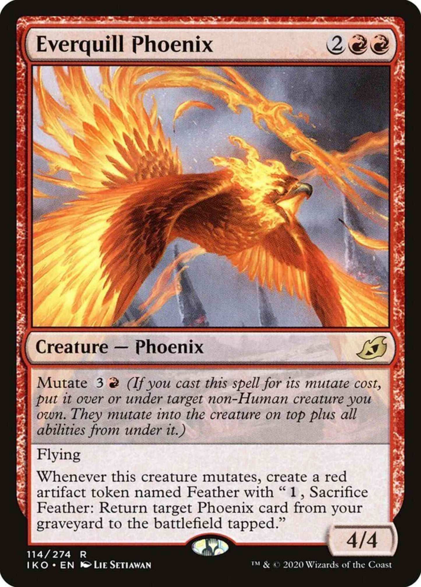 Everquill Phoenix [114] [Ikoria: Lair of Behemoths] [Non-Foil]