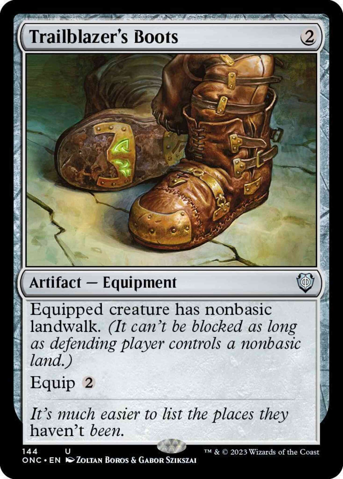 Trailblazer's Boots [144] [Phyrexia: All Will Be One: Commander] [Non-Foil]