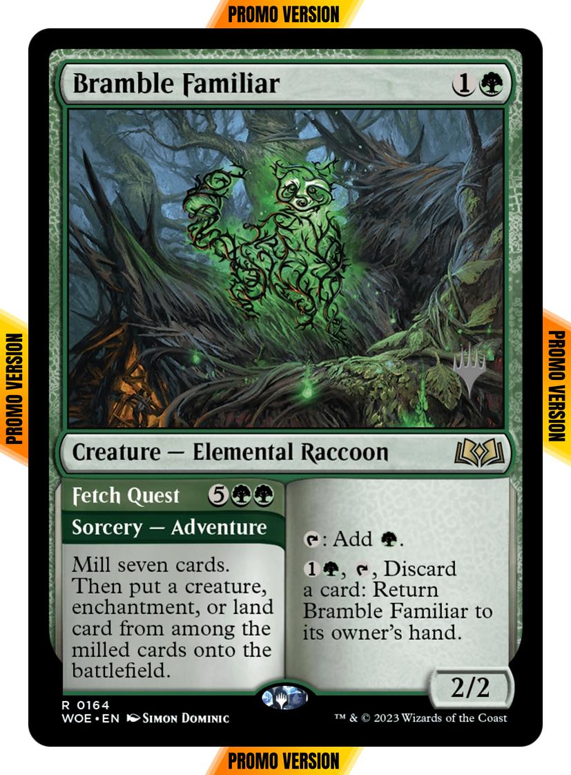 Bramble Familiar // Fetch Quest [164p] [Promo Pack] [Wilds of Eldraine: Promos] [Non-Foil]