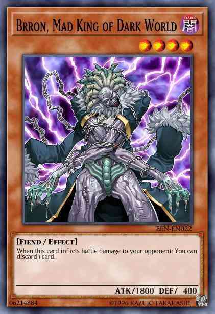 Brron, Mad King of Dark World - DR04-EN082 - Rare - Unlimited