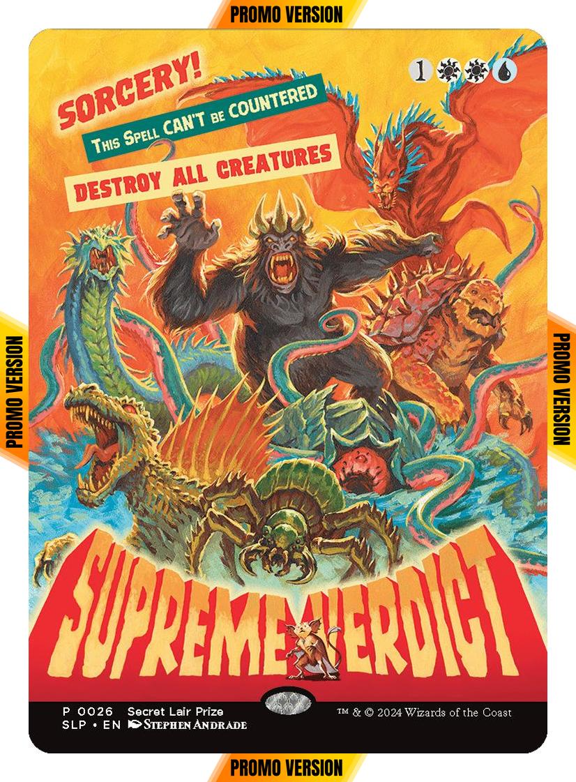 Supreme Verdict [0026] [Borderless] [Secret Lair Promo] [Foil]