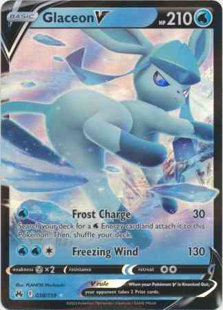 Glaceon V - 038/159 - Rare Holo V [swsh125-038] [Ultra]