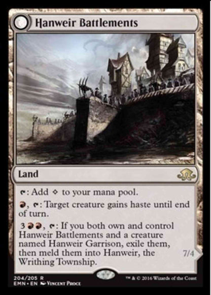 Hanweir Battlements // Hanweir, the Writhing Township [204a] [A] [Eldritch Moon] [Non-Foil]