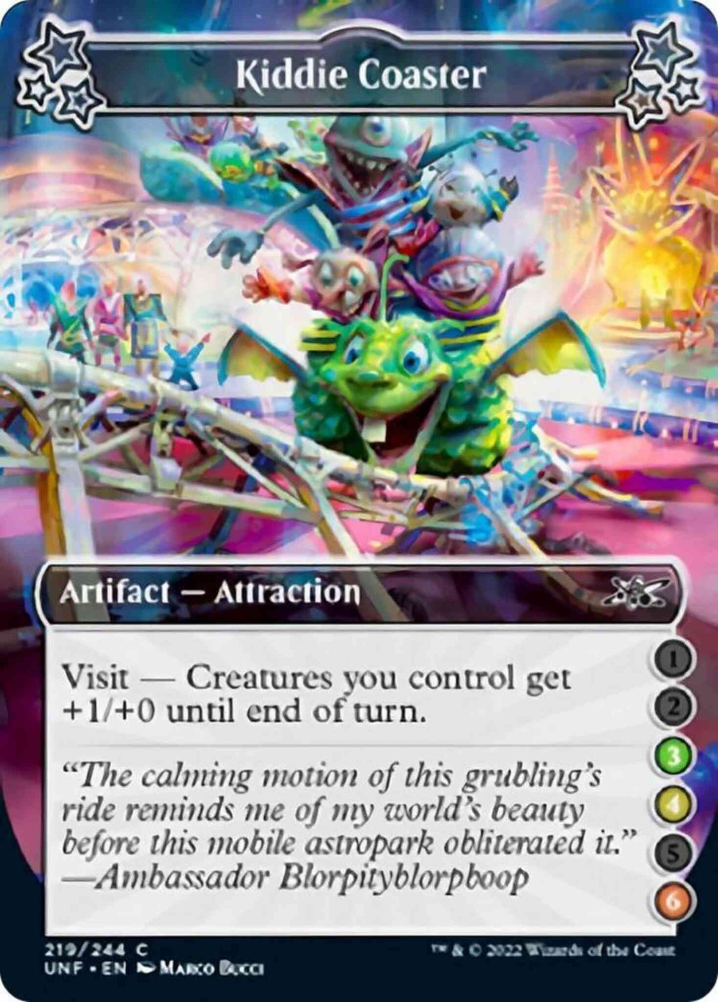 Kiddie Coaster (3/4/6) [219d] [Borderless] [Unfinity] [Non-Foil]