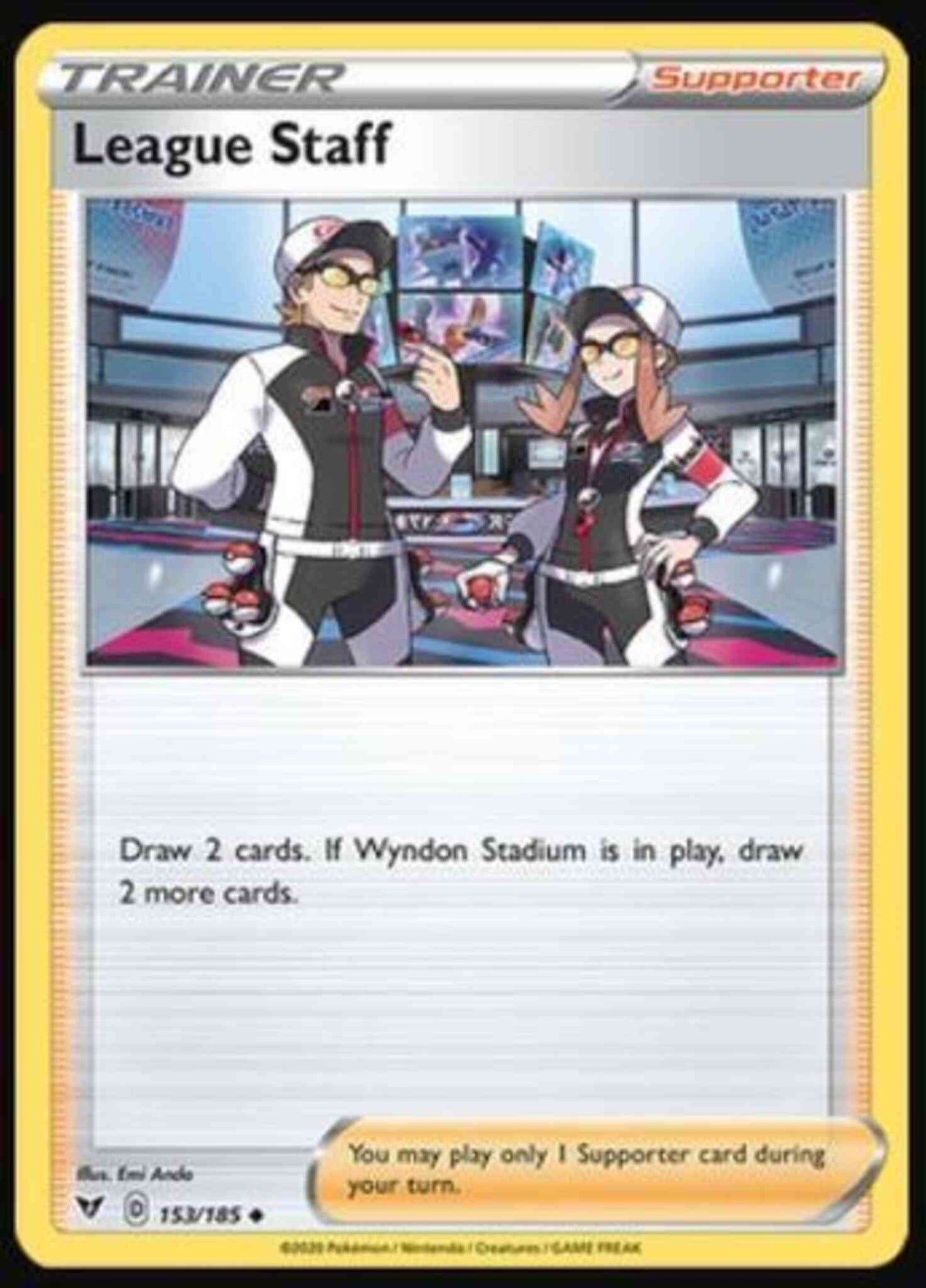 League Staff - 153/185 - Uncommon [swsh4-153] [Reverse Holo]