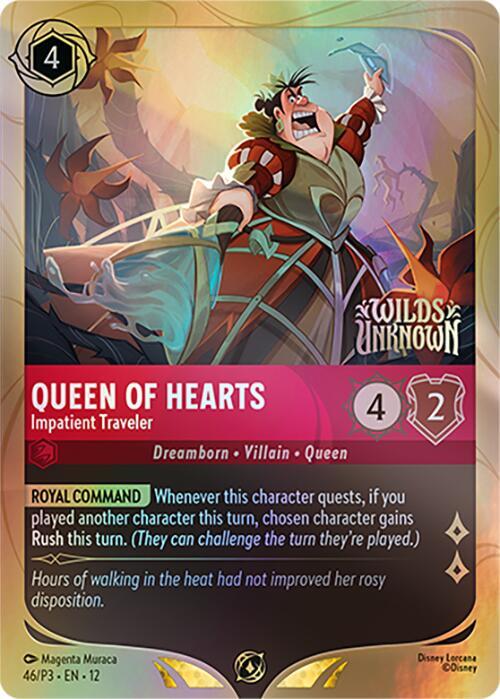 Queen of Hearts - Impatient Traveler - 46/P3 [Disney Lorcana Promo Cards] [Holofoil]