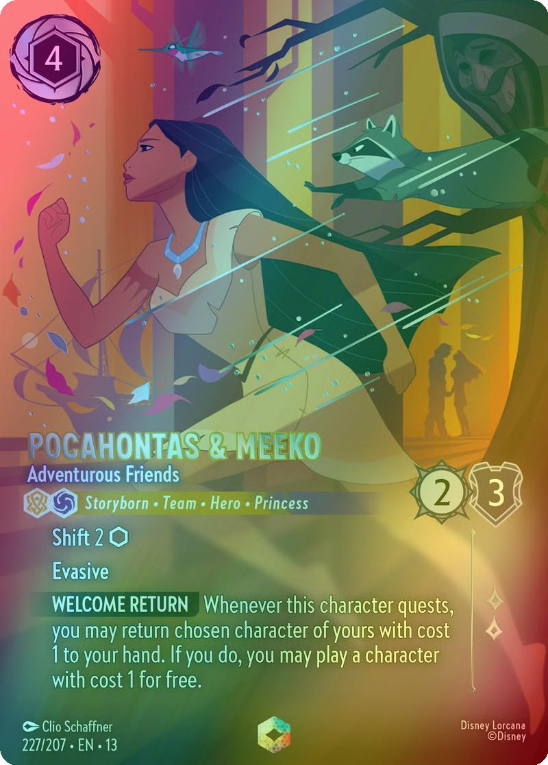 Pocahontas & Meeko - Adventurous Friends (Enchanted) - 227/204 [Attack of the Vine!] [Holofoil]
