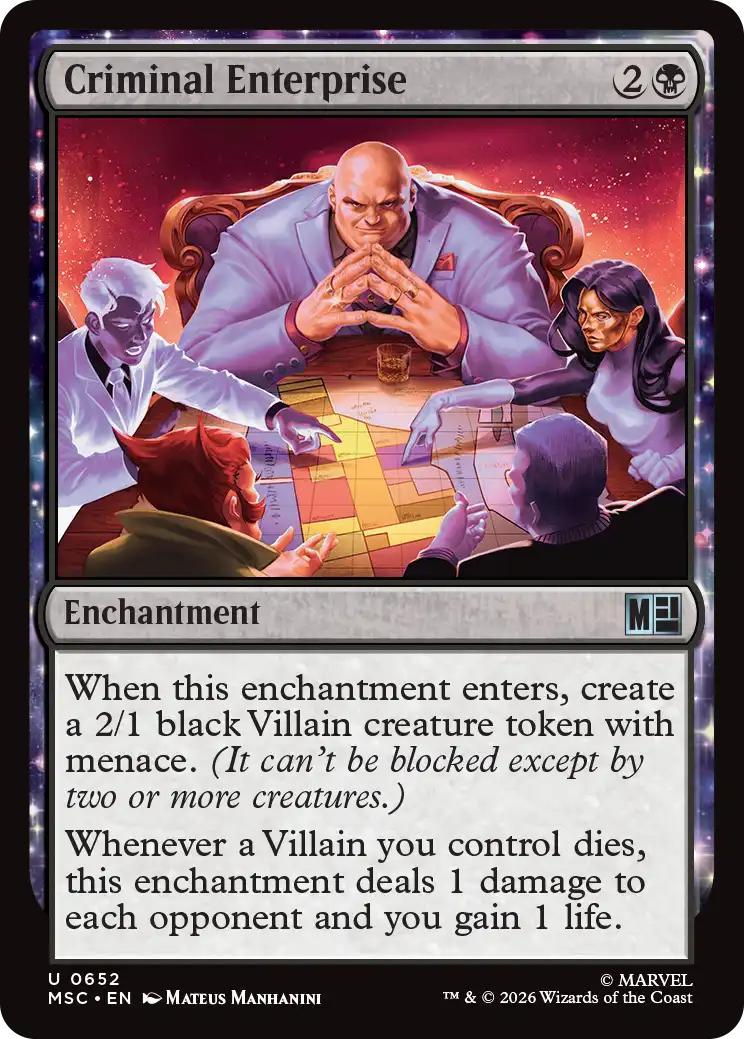 Criminal Enterprise [652] [Jumpstart] [Marvel Super Heroes: Commander] [Non-Foil]