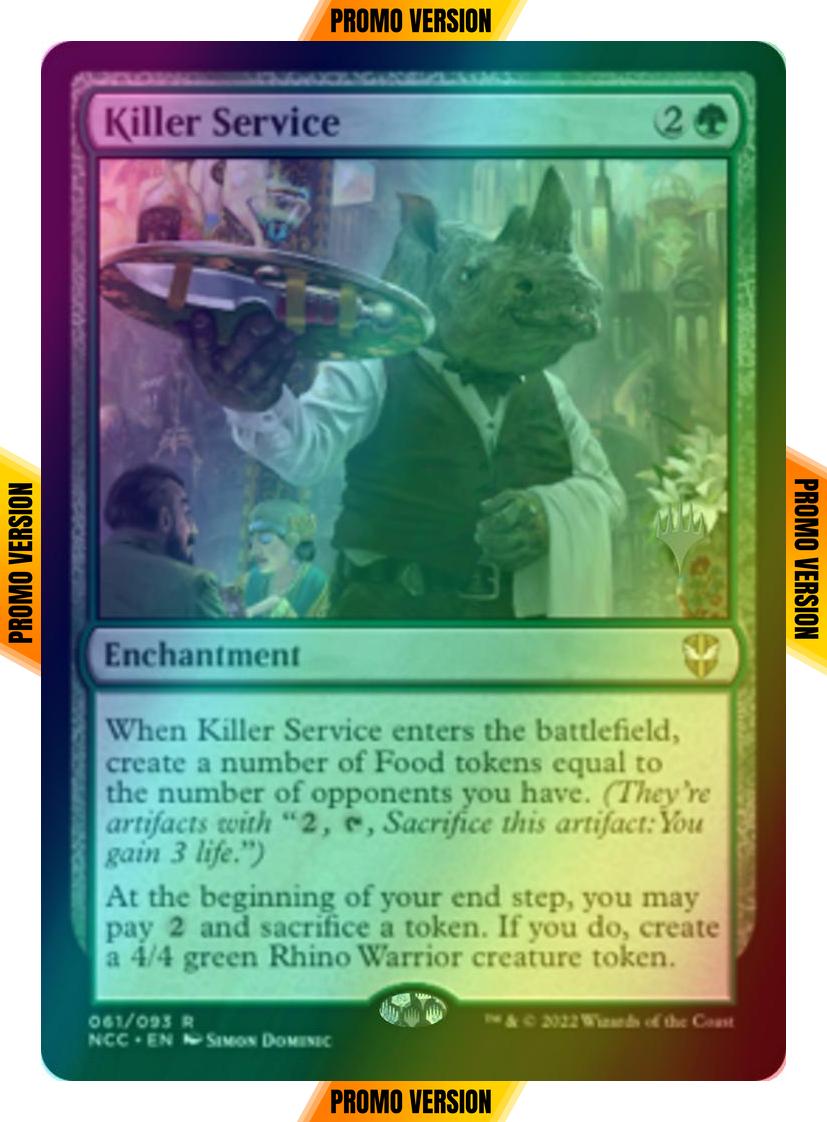Killer Service [Promo Pack] [61p] [Streets of New Capenna: Commander: Promos] [Foil]