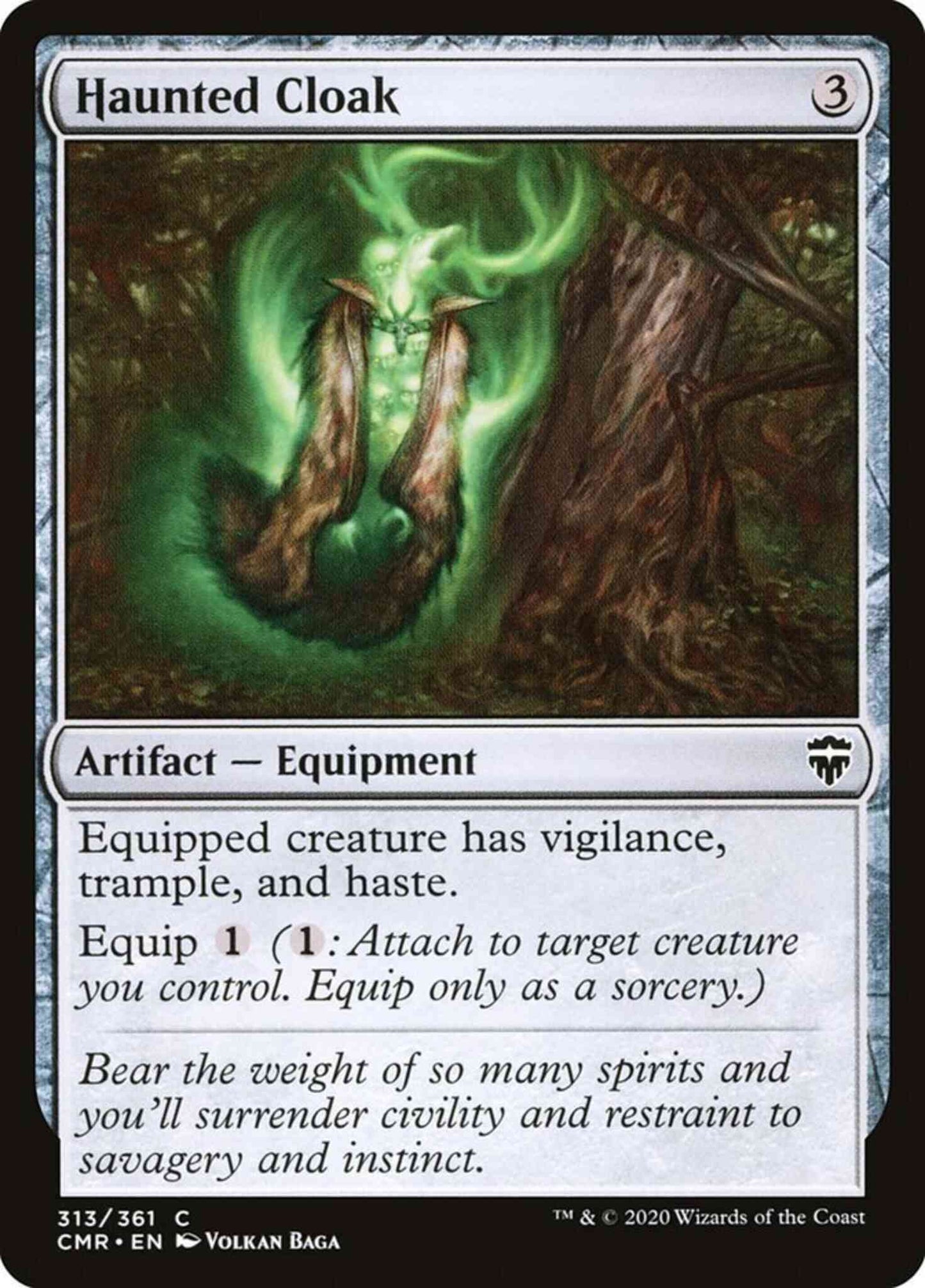 Haunted Cloak [313] [Commander Legends] [Non-Foil]