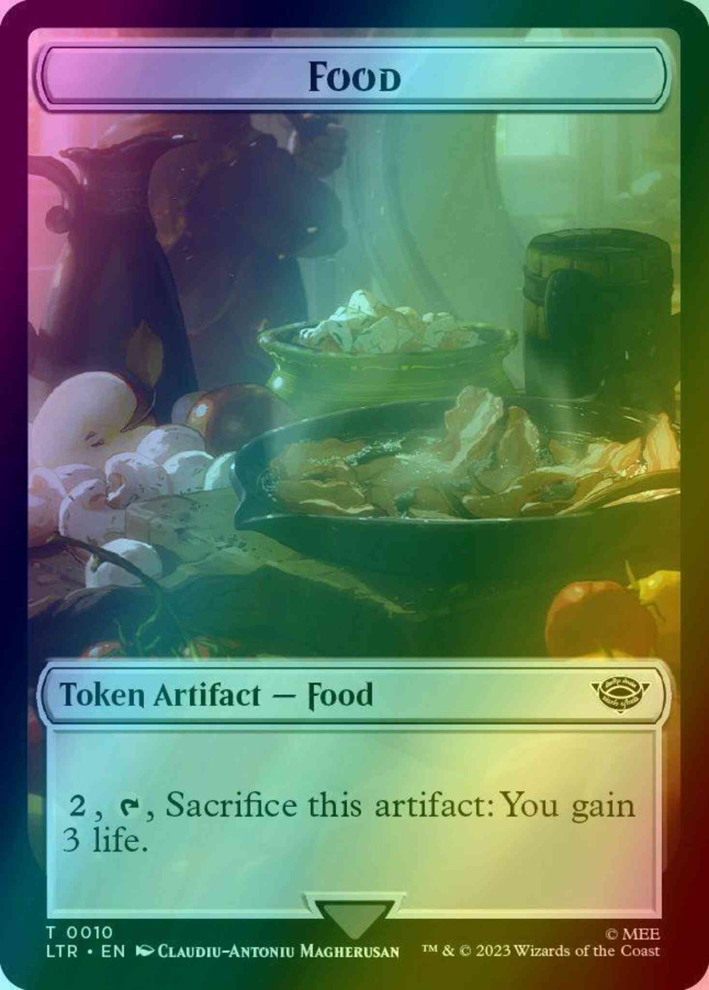 Food Token (10) // Orc Army Token (06) [The Lord of the Rings: Tales of Middle-earth: Tokens] [Foil]