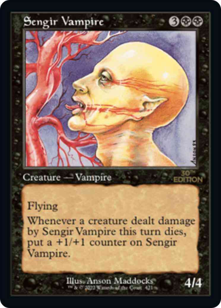 Sengir Vampire [421] [Retro Frame] [30th Anniversary Edition] [Non-Foil]