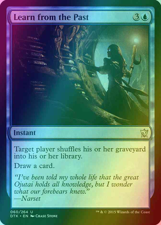 Learn from the Past [60] [Dragons Of Tarkir] [Foil]