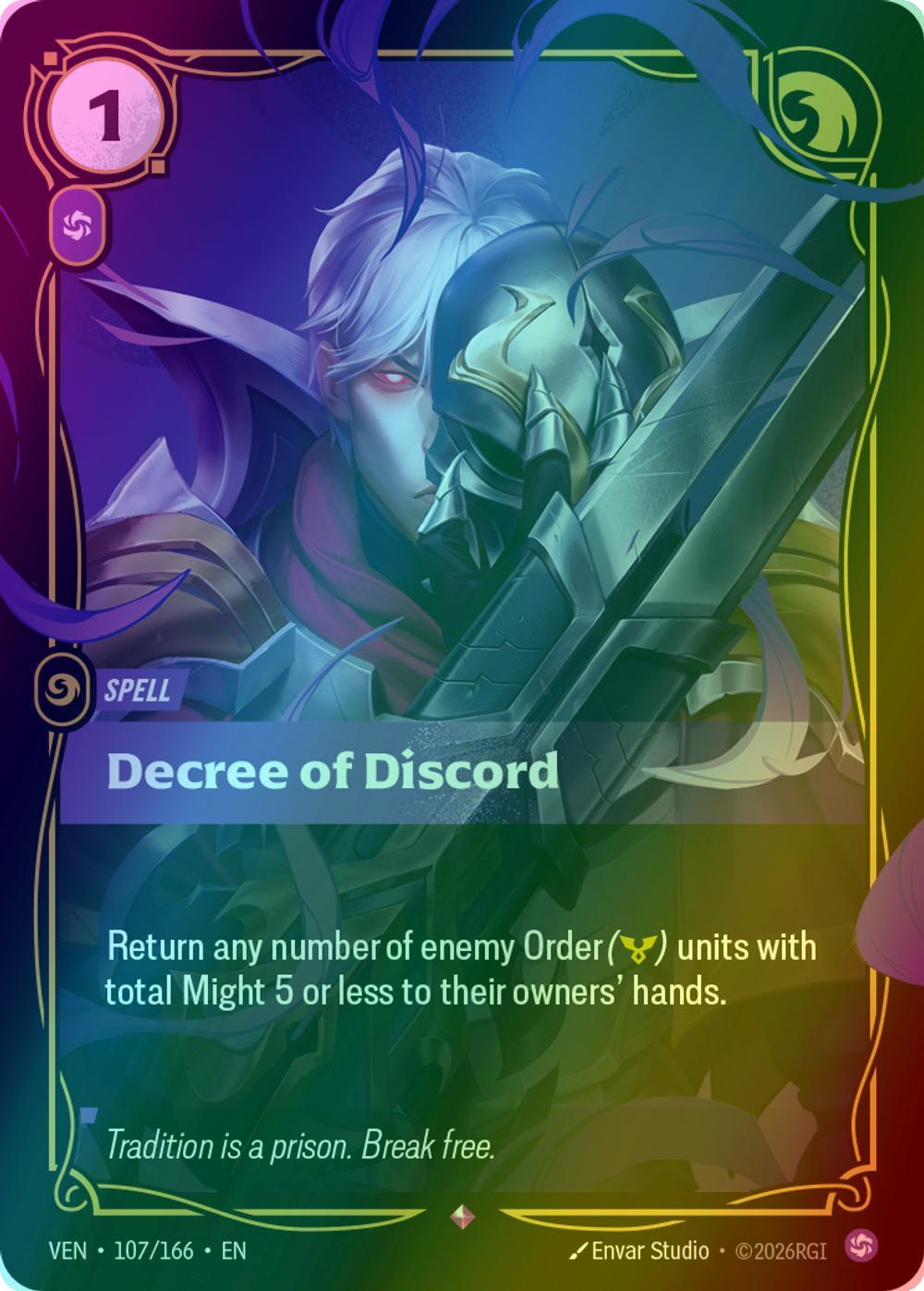 Decree of Discord - 107/166 [Vendetta] [Foil]