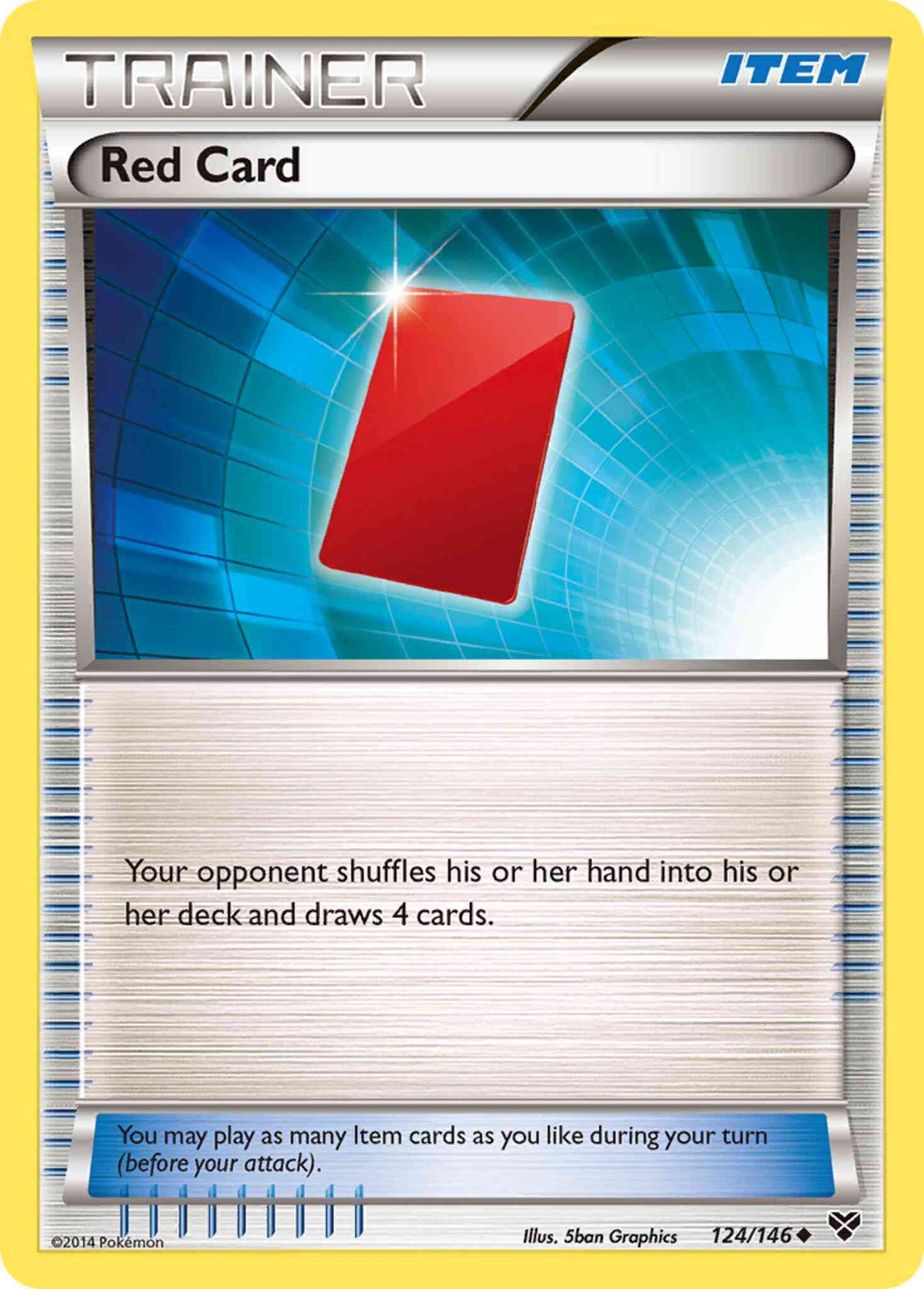 Red Card - 124/146 - Uncommon [xy1-124] [Non-Holo]