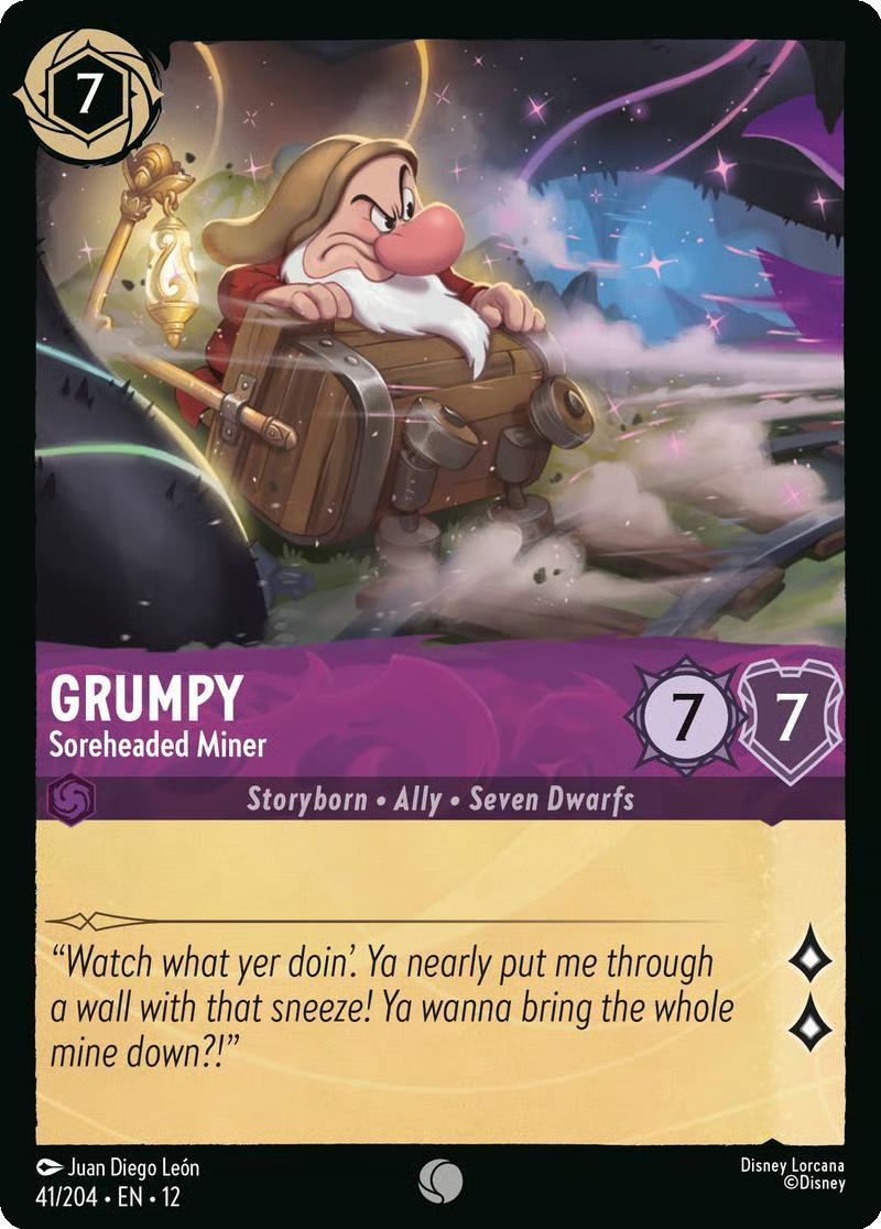 Grumpy - Soreheaded Miner - 41/204 [Wilds Unknown] [Non-Foil]
