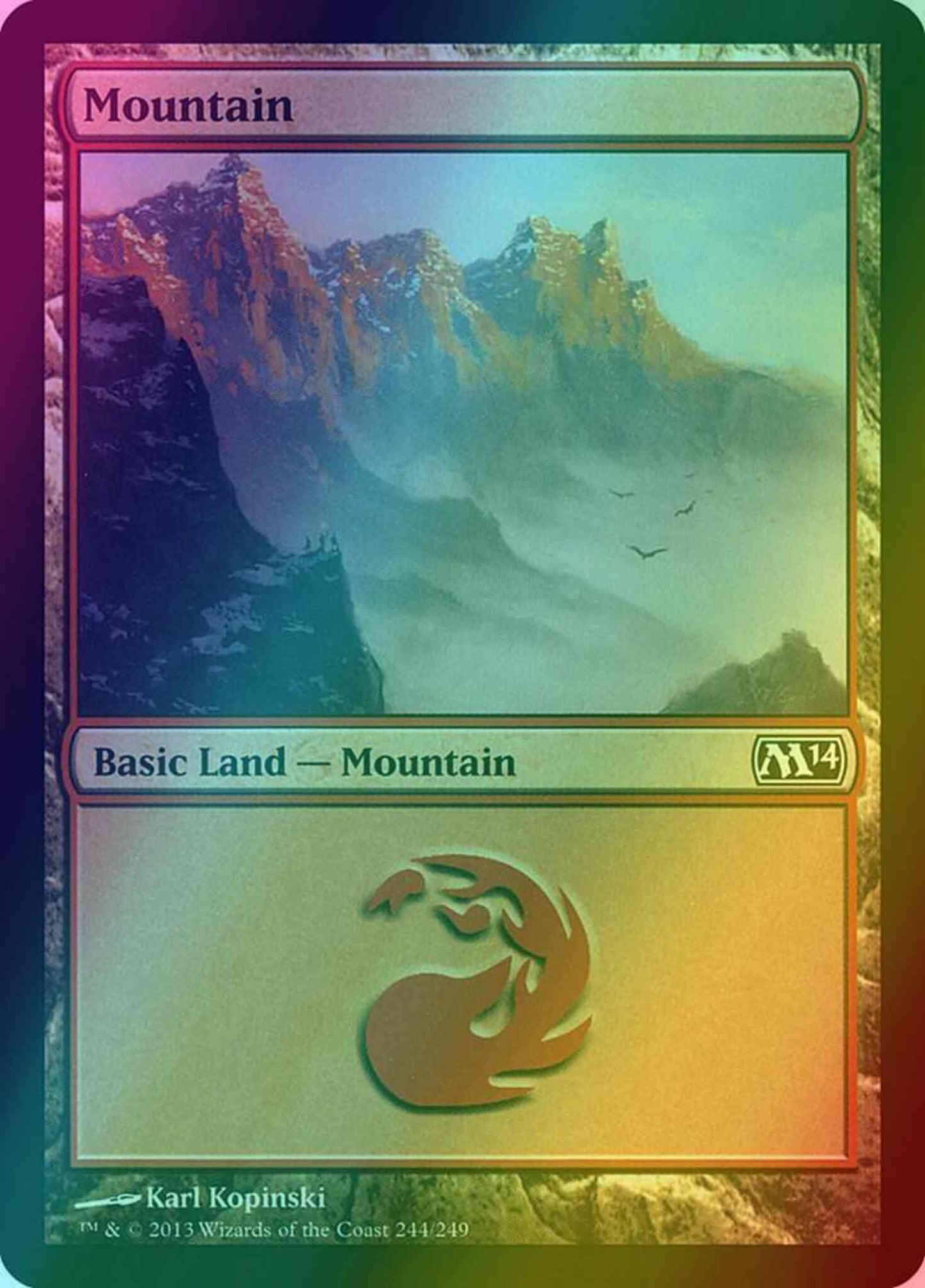 Mountain [244] [Magic 2014] [Foil]