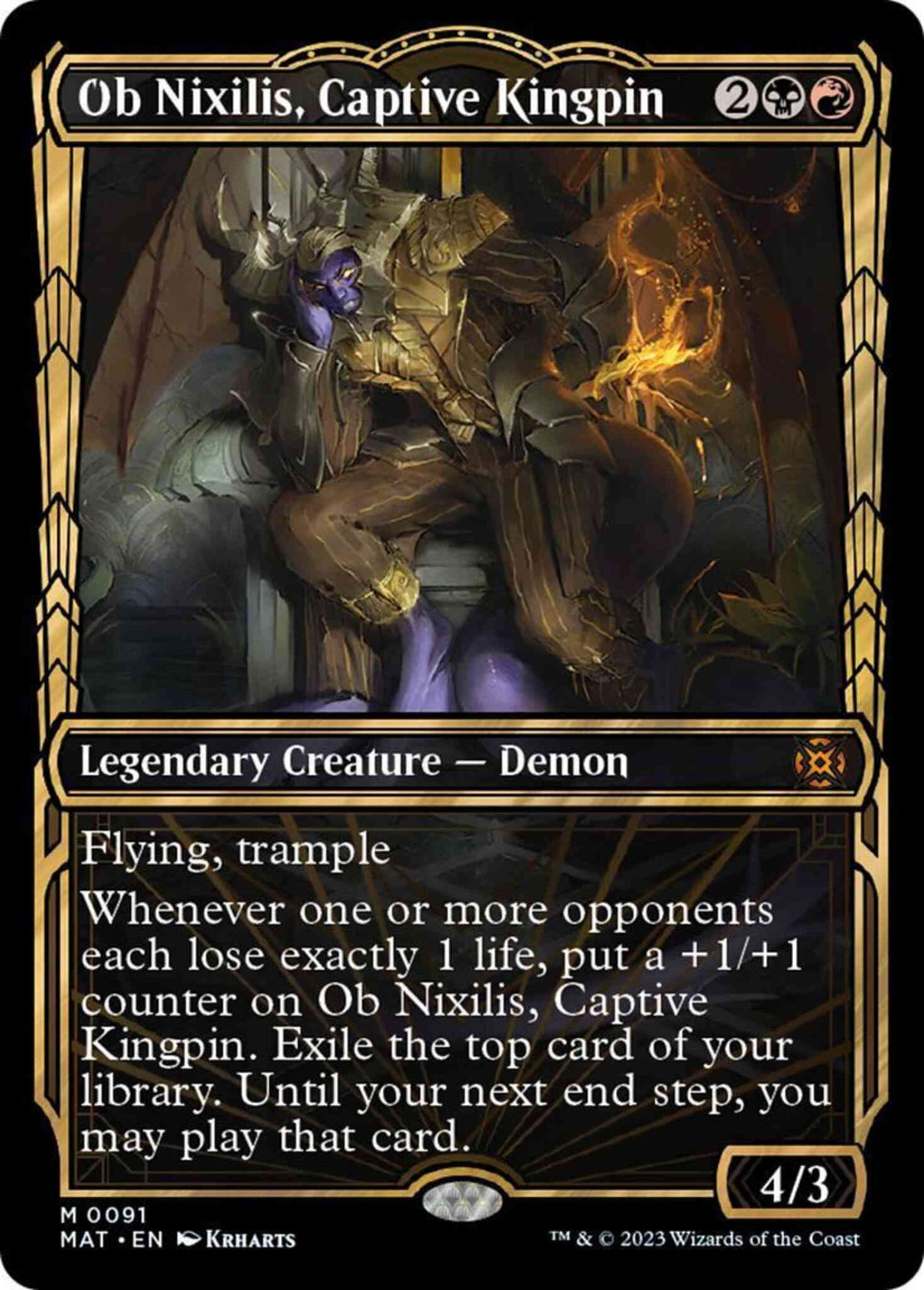 Ob Nixilis, Captive Kingpin [91] [Planar Showcase] [March of the Machine: The Aftermath] [Non-Foil]