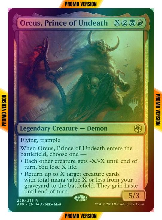 Orcus, Prince of Undeath [Promo Pack] [229p] [Adventures in the Forgotten Realms Promos] [Foil]