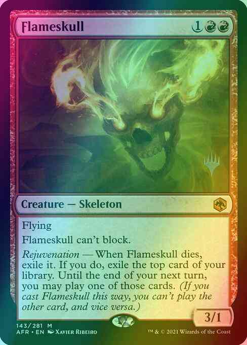Flameskull [Promo Pack] [143p] [Adventures in the Forgotten Realms Promos] [Foil]