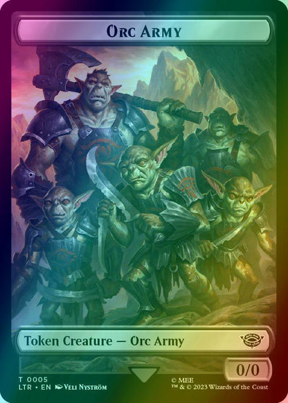 Food Token (11) // Orc Army Token (05) [The Lord of the Rings: Tales of Middle-earth: Tokens] [Foil]