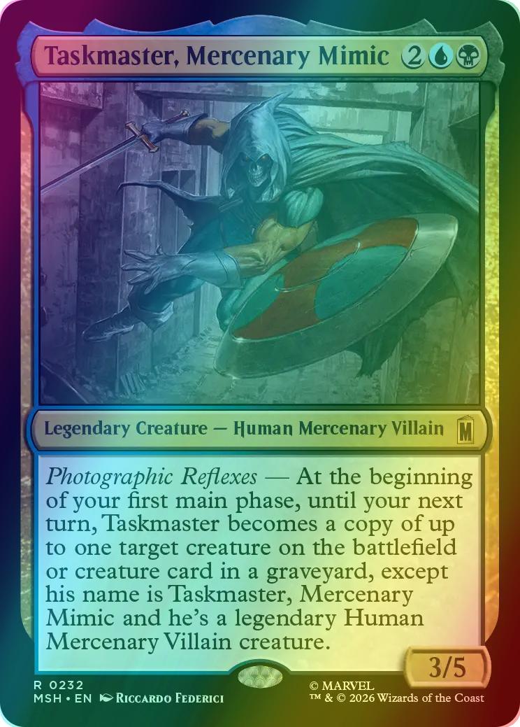 Taskmaster, Mercenary Mimic [232] [Marvel Super Heroes] [Foil]