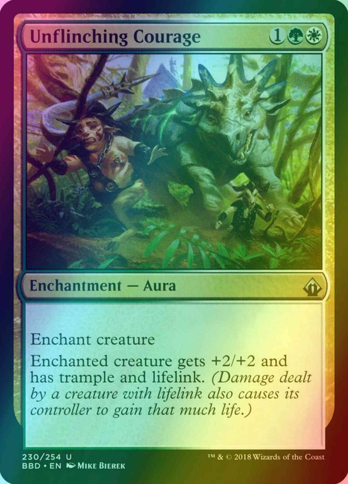 Unflinching Courage [230] [Battlebond] [Foil]