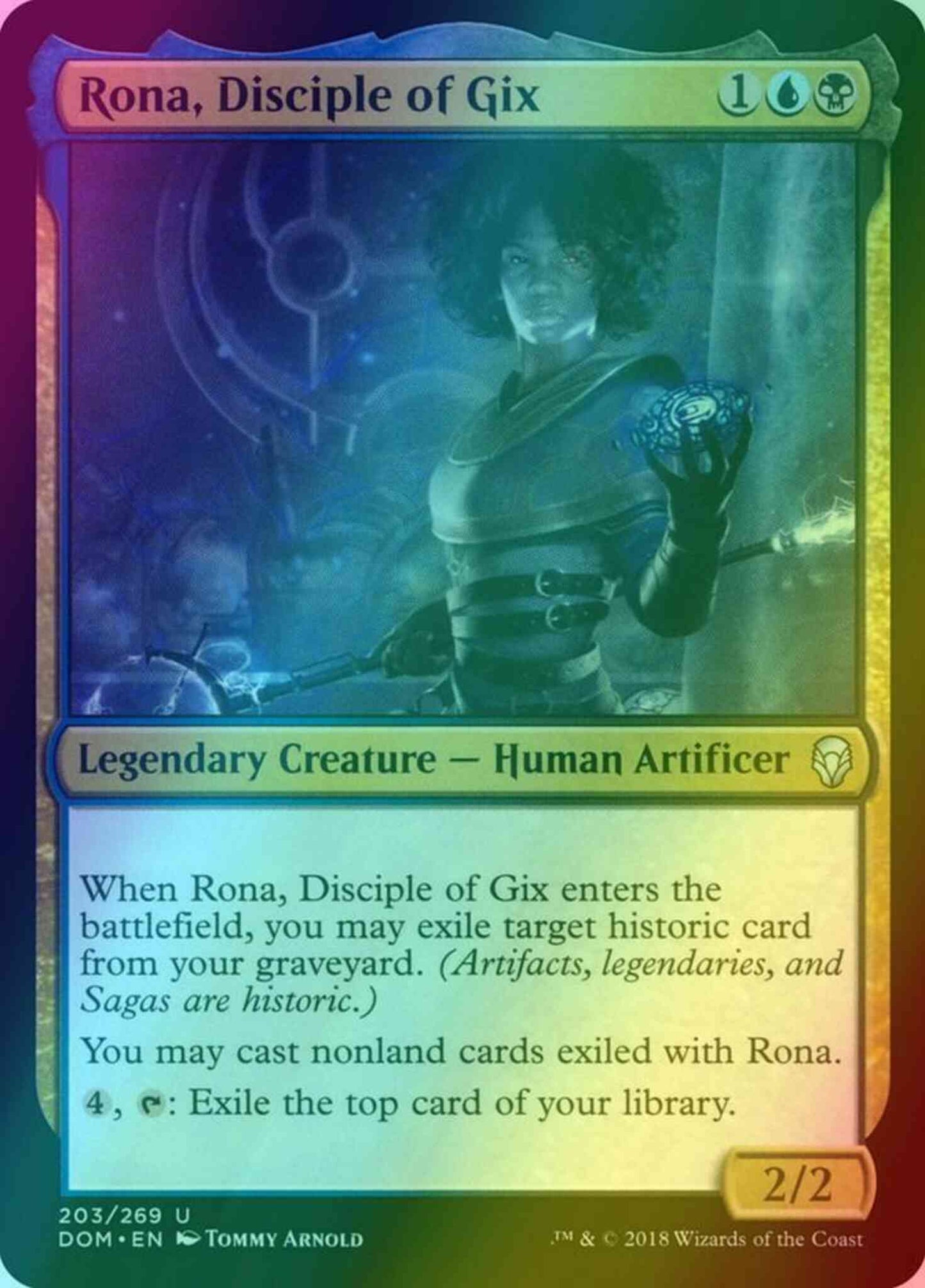 Rona, Disciple of Gix [203] [Dominaria] [Foil]