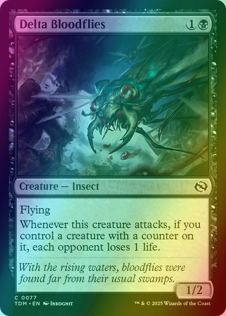 Delta Bloodflies [77] [Tarkir: Dragonstorm] [Foil]