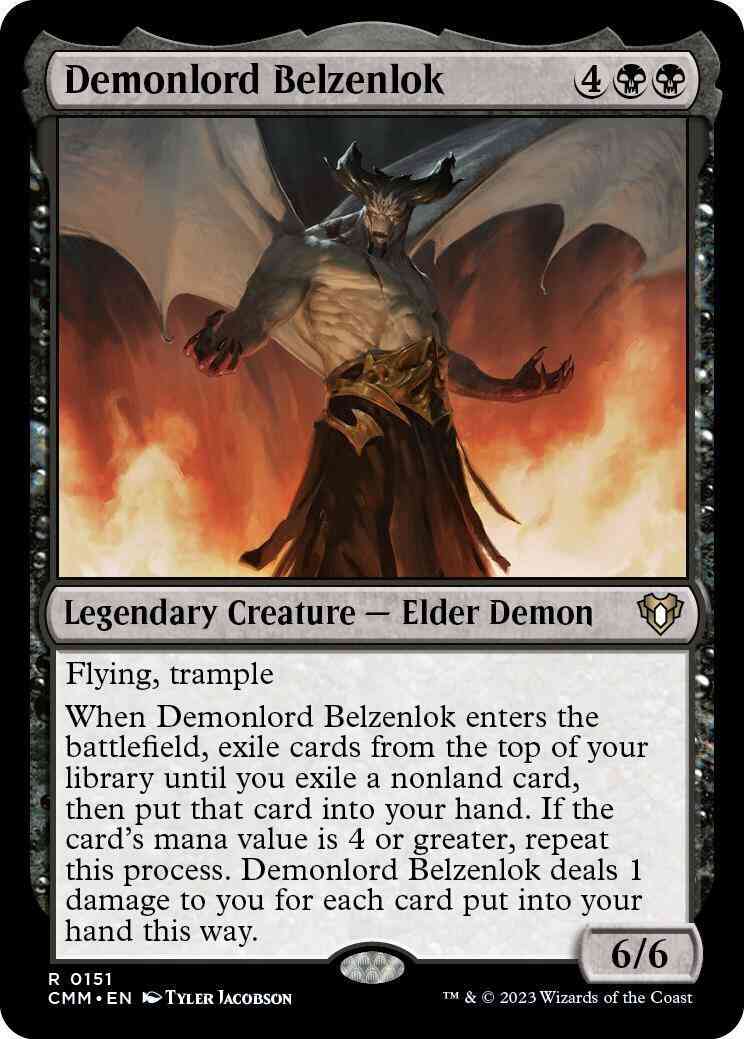 Demonlord Belzenlok [151] [Commander Masters] [Non-Foil]