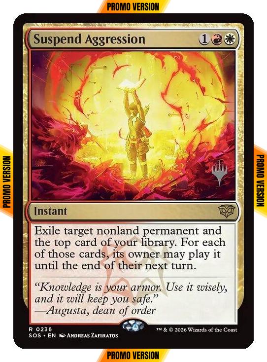 Suspend Aggression [236p] [Promo Pack] [Secrets of Strixhaven Promos] [Non-Foil]